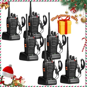 2/4/6 PCS Baofeng BF 888S UHF 400-470MHz Walkie Talkie Long Range Wireless Copy Frequency Portable Transceiver For Christmas Gift Sets