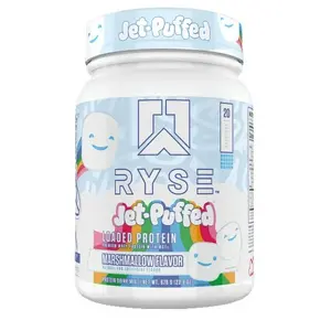 RYSE Jet-Puffed Marshmallow Protein Powder 20 Servings 25g Whey Protein Post Workout Edible Fitness Supplement
