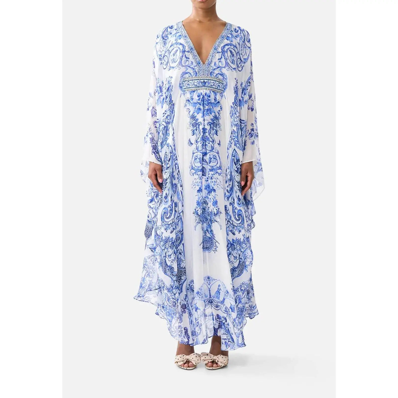 Long Kaftan in Ceramic Panoramic