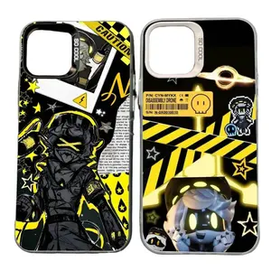 Anime Cool Murder Drones Phone Cases for IPhone 17 Promax Pro Air 16 Plus 15 14 13 12 11 Artistic Plating Shockproof Protective Cover Perfect Christmas Halloween Birthday Gift