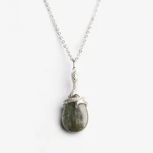 Kundalini Snake Labradorite Necklace