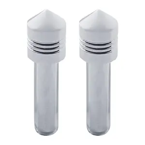 Chrome Door Lock Knob - Pointed (2pc/set)