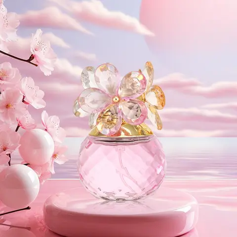 Women's Perfume, Flower Design Long Lasting Fragrance for Women, Natural Flower & Fruit Scented Perfume, Elegant Fragrance for Daily Use, Floral Fragrances