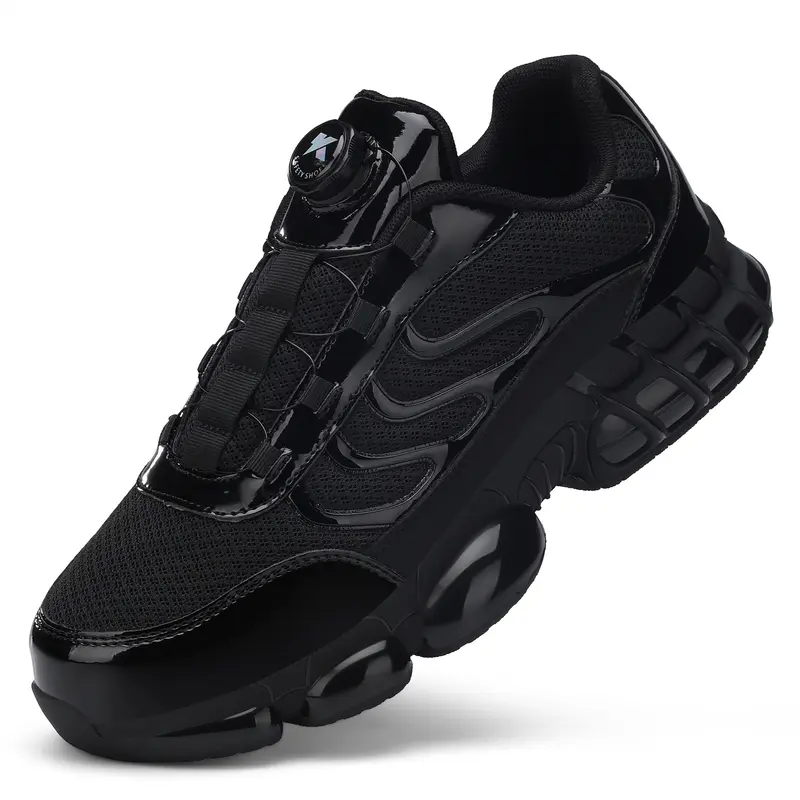 Steel Toe Shoes for Men Women Sneakers Wide Lightweight Safety Sneakers Comfortable Safety Shoes Colorful Tennis Work Shoes Black Closed