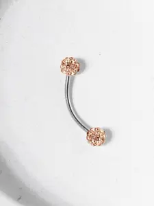 Stainless Steel 16g Curved Rod Eyebrow Studs, Ear Studs, Ear Bone Studs, Ear Lobe Studs, 6/8/10mm Length, Shiny & Colorful, Unisex Jewelry, Vintage Body Jewelry