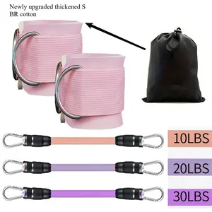 Glute Training Ankle Strap – A resistance band with adjustable straps. Upgraded, thickened SBR padding with soft SBR cushioning material for added protection. Suitable for glute, leg, kick, and hip training.