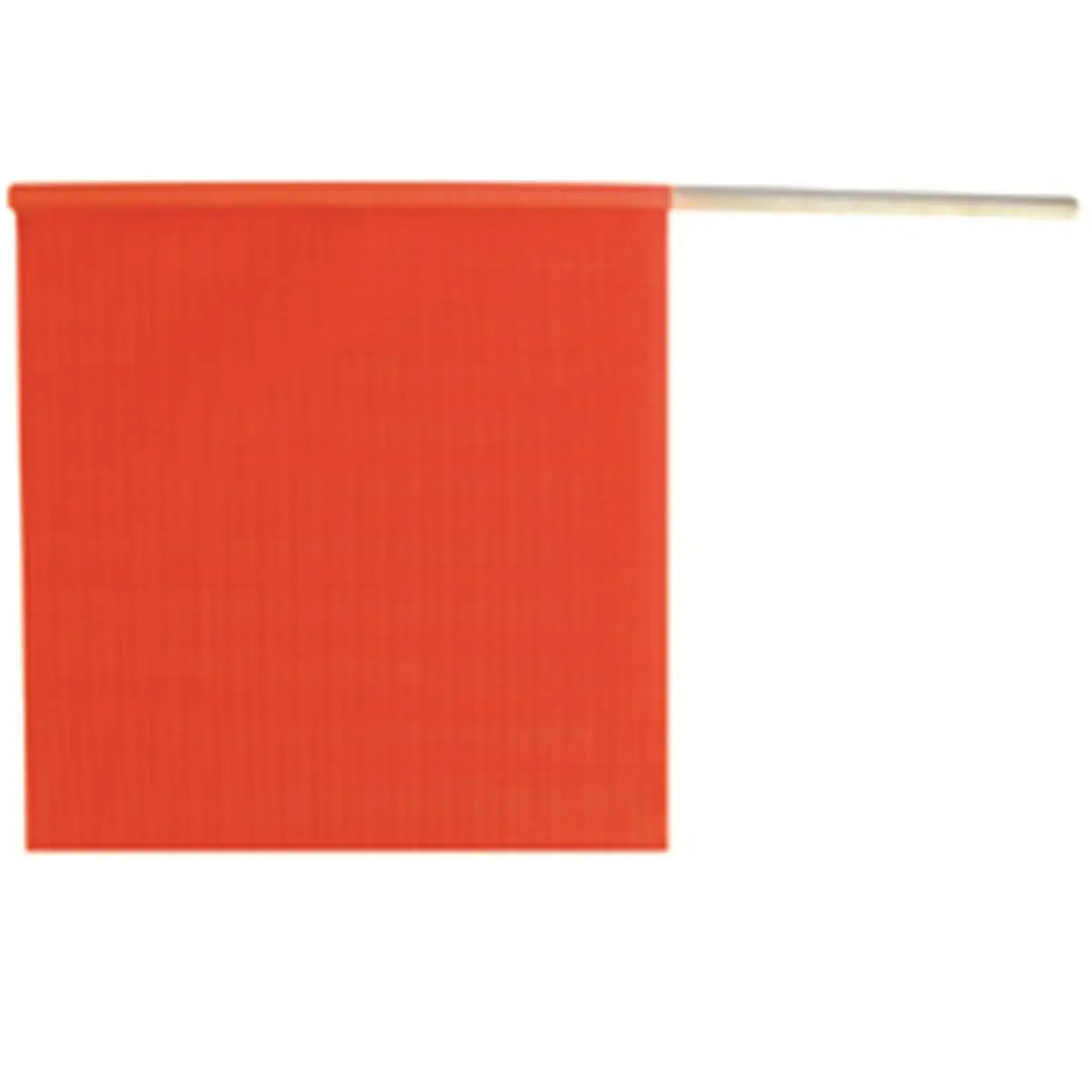 212 MAIN Ancra & S-Line 49893-13 Heavy Duty Fluorescent 18x18 in Orange Mesh PVC Coated Safety Flag, Wooden Banners