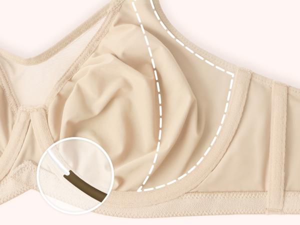 HSIA Cardi Comfort Plus Size Unlined Non-Padded Underwire Smoothing Wide Strap Full Coverage Minimizer T-shirt Bra TikTokShopBlackFriday