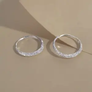 2 pairs of Sparkling circle flash earrings light luxury high sense full of stars ear buckle French niche light luxury earrings women shippin random shipping live shopping