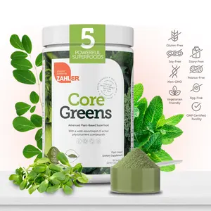 Zahler Core Greens Superfood Powder Nutrient-Rich Green Juice Smoothie Mix with Spirulina Chlorophyll Fruits Veggies Supports Energy Detox Immune Health Kosher Plant-Based Phytonutrient Packed Daily Greens Supplement for Wellness Dietary - Healthcare