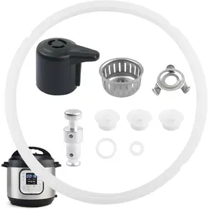 10 count Instantpot Replacement  for Duo 5, 6 Qt and Duo Plus 6 Quart, Include Sealing Ring Steam Release Valve Float Valve Anti-Block Shield Anti-blocking Shroud Bracket
