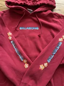 90s Vintage Billabong Men's L Hoodie Pullover Sweatshirt Skater Grunge Y2K Surf