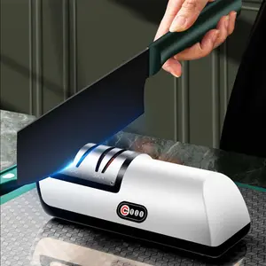 Electric knife sharpener, fully automatic, charging knife sharpener, home knife sharpener, multi-functional professional grinding wheel, wireless, rechargeable, electric whetstone, home, commercial, professional