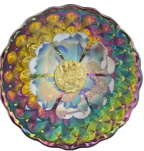 Traditional Handmade Colorful Lotus Jian Zhan Tea Bowl, Collectible Cultural Jianzhan Item