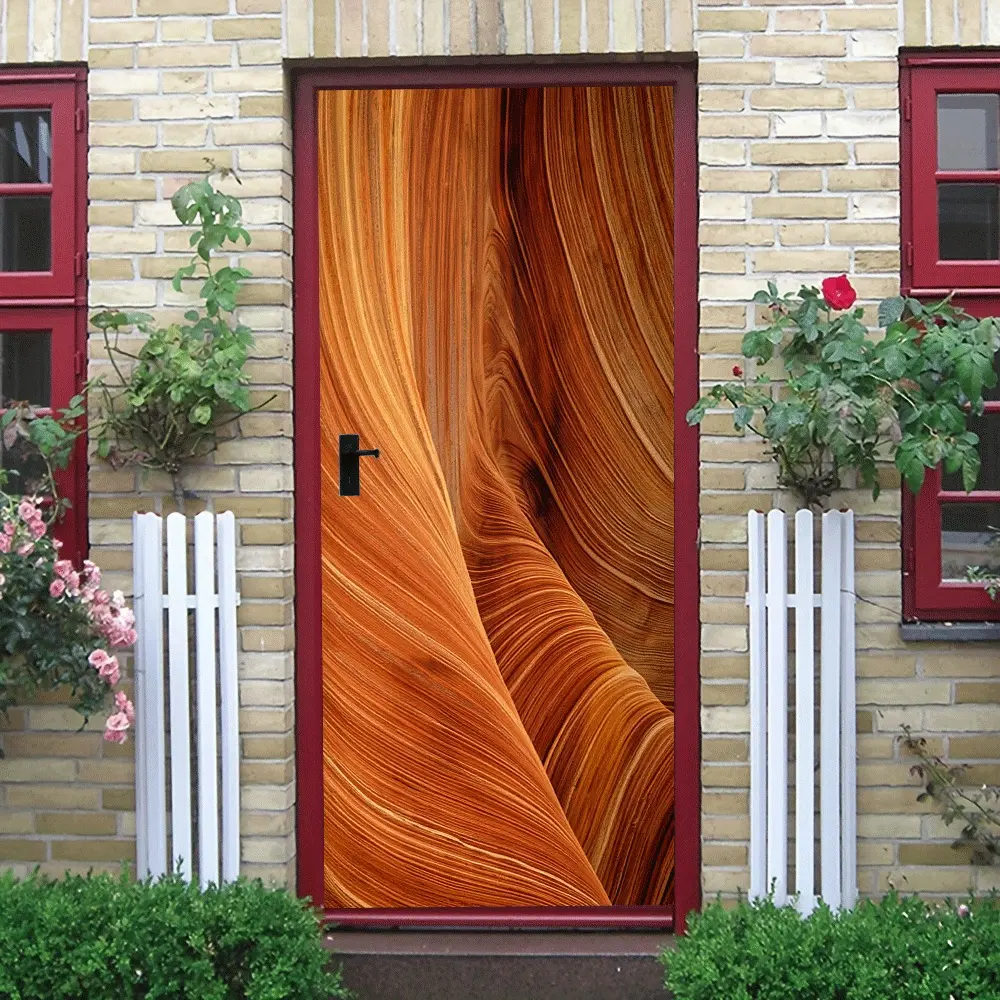 2pcs   Stereo Sandstone Texture Wall Stickers Modern Minimalist Home Decor Self Adhesive Waterproof Removable Art Mural for Living Room Bedroom Background Wall Nordic Ins Abstract Line Wall Decals Dec