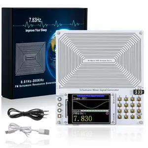 Frequency Generator with Timer | 0.001Hz-200kHz Adjustable Schumann Resonance Generator, Suitable for Deep Sleep, Stress Relief, Meditation and Yoga | USB Type-C Powered | White/Black/Green