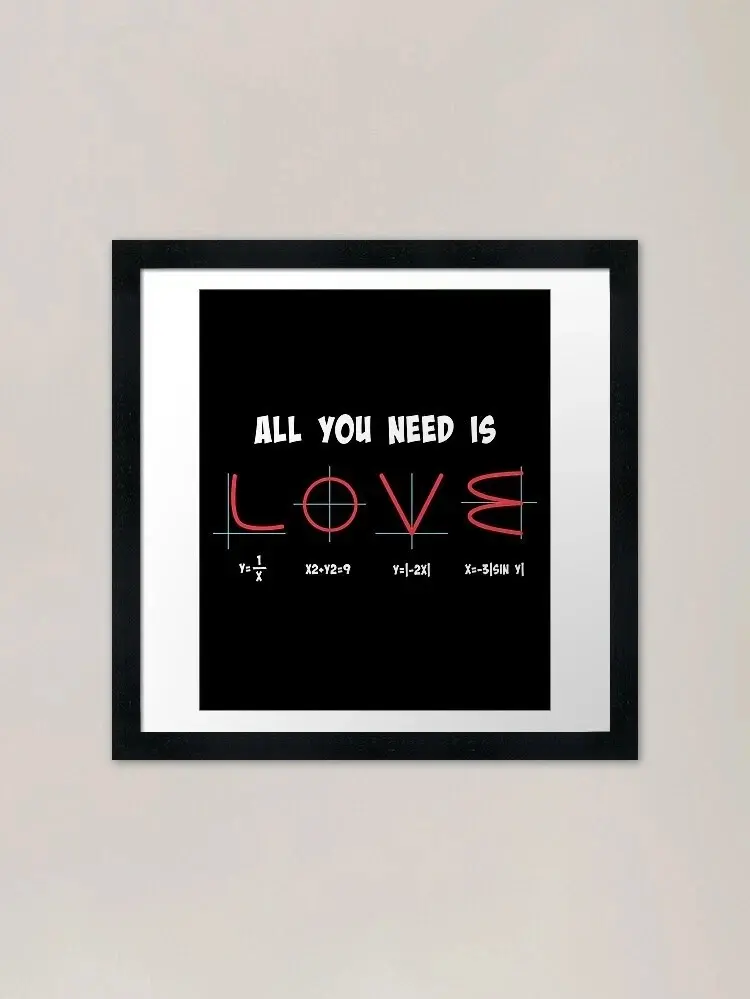Funny Math Joke All You Need Is Math Wall Art Poster