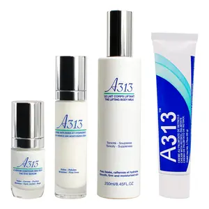 The A313 Glow bundle: The Vitamin A Pomade, Eye Serum, Moisturizing Face Cream and Hydrating Body Milk