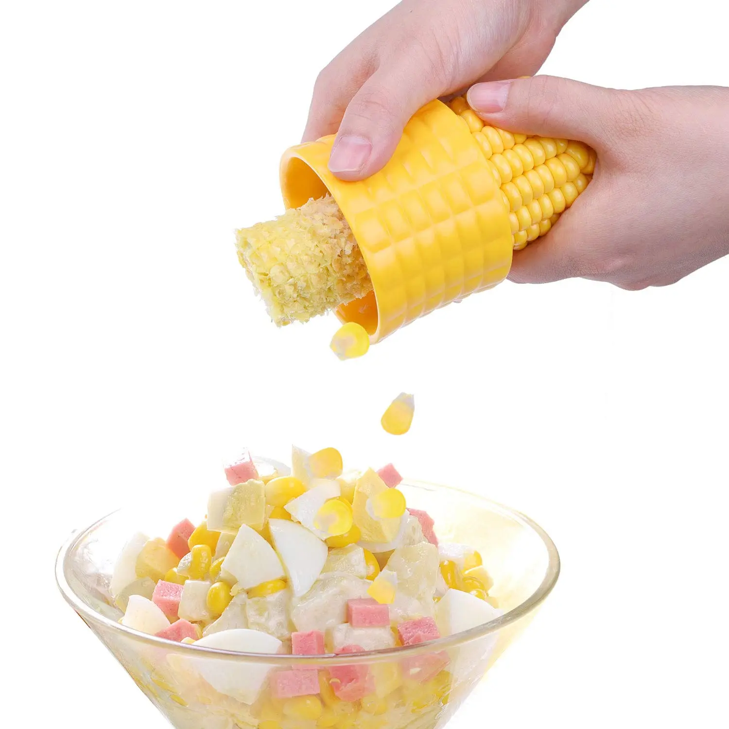 Corn Stripping Tool, Corn Cobber Tools are the Easiest Way to Remove Kernels from Fresh Corn - Just Push Corn Through the Device - The Stainless Steel Blades Work as a Corn Zipper