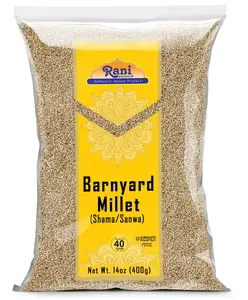 Rani Barnyard Millet (Echinochloa Esculenta Frumantacea) Whole Ancient Grain Seeds 14oz (400g) ~ All Natural | Gluten Friendly | NON-GMO | Kosher | Vegan | Indian Origin | Shama/Sanwa