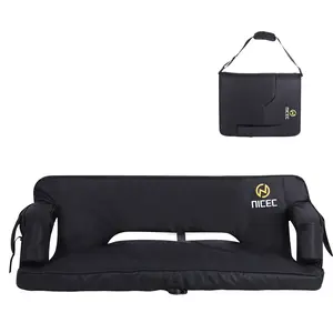 Oversized Foldable Stadium Chair – Cushioned Floor & Bleacher Seat with Back Support