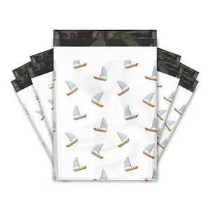 10x13 Sailboats Poly Mailers Shipping Envelopes Premium Printed Bags