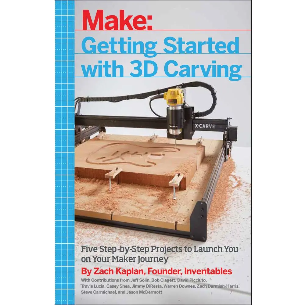 USED Book - Getting Started with 3D Carving: Five Step-By-Step Projects to Launch You on Your Maker Journey by Kaplan, Zach (Paperback) - english