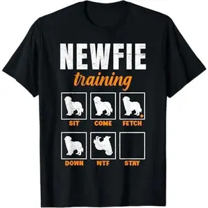 NEWFIE TRAINING Newfoundland Dog Owners Dog Training T-Shirt