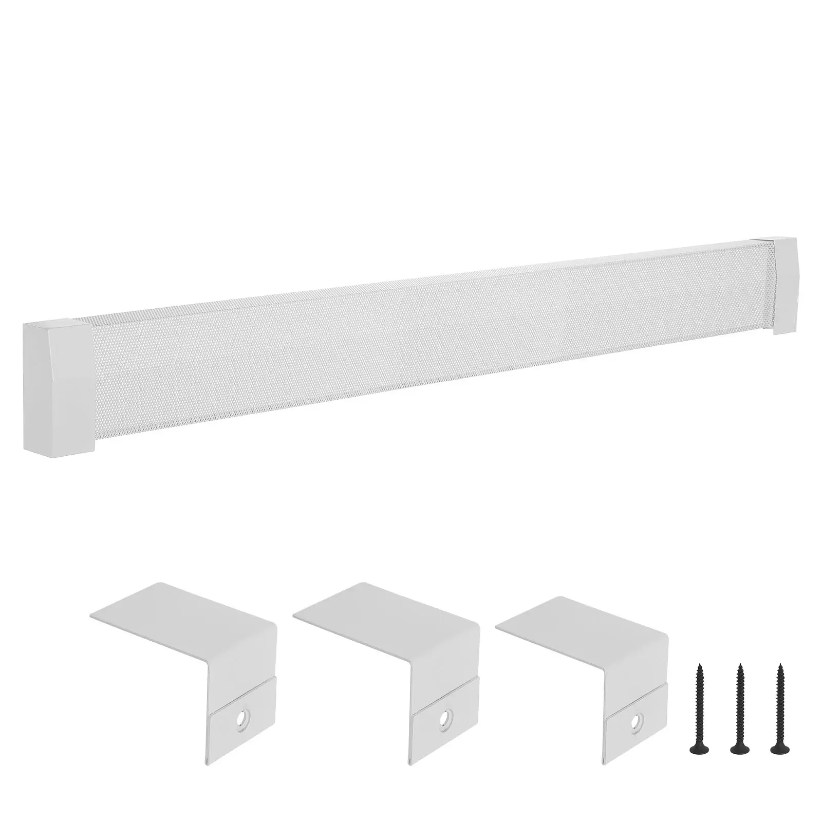 【summerfinds】VEVOR Baseboard Heater Covers, Premium Series 6 ft Standard Electric Heating Unit Front Cover for Home Improvement, Heavy-duty Steel, Easy Installation for Bedroom Replacing Old Cover, White