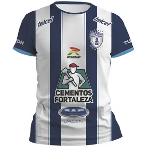 Liga MX Playera Pachuca Local 24 3D T-shirt, Mexican Soccer Jersey, Gifts for Mexicano Fútbol Fans, Sport Gear, Football Wear