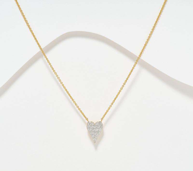 JEN by Jennifer Miller Lab Grown Diamond 0.50ct Heart Necklace
