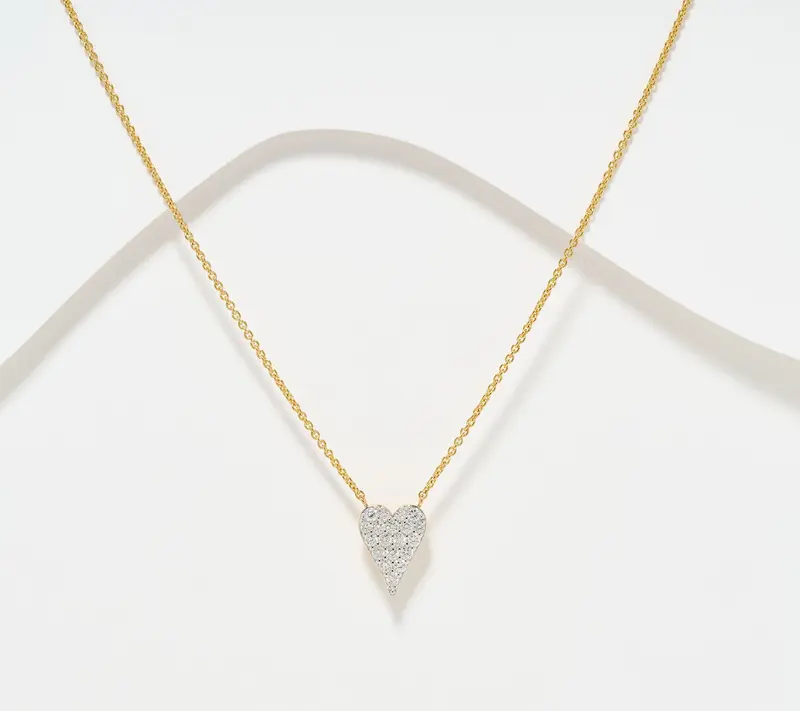 JEN by Jennifer Miller Lab Grown Diamond 0.50ct Heart Necklace