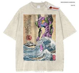 Neon Genesis Evangelion Vintage T-Shirt, Anime Unisex S_5XL Graphic Band Tee