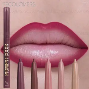Moisturizing, Natural Lipstick，waterproof matte，2 in 1 Matte Lip Crayon&Lip Liner Pencil