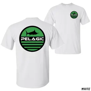 Pelagic Deluxe Fish T-Shirt, Performance Offshore Fishing Graphic Tee, Soft Cotton Blend Shirts for Anglers & Marine Enthusiasts, Coastal Apparel