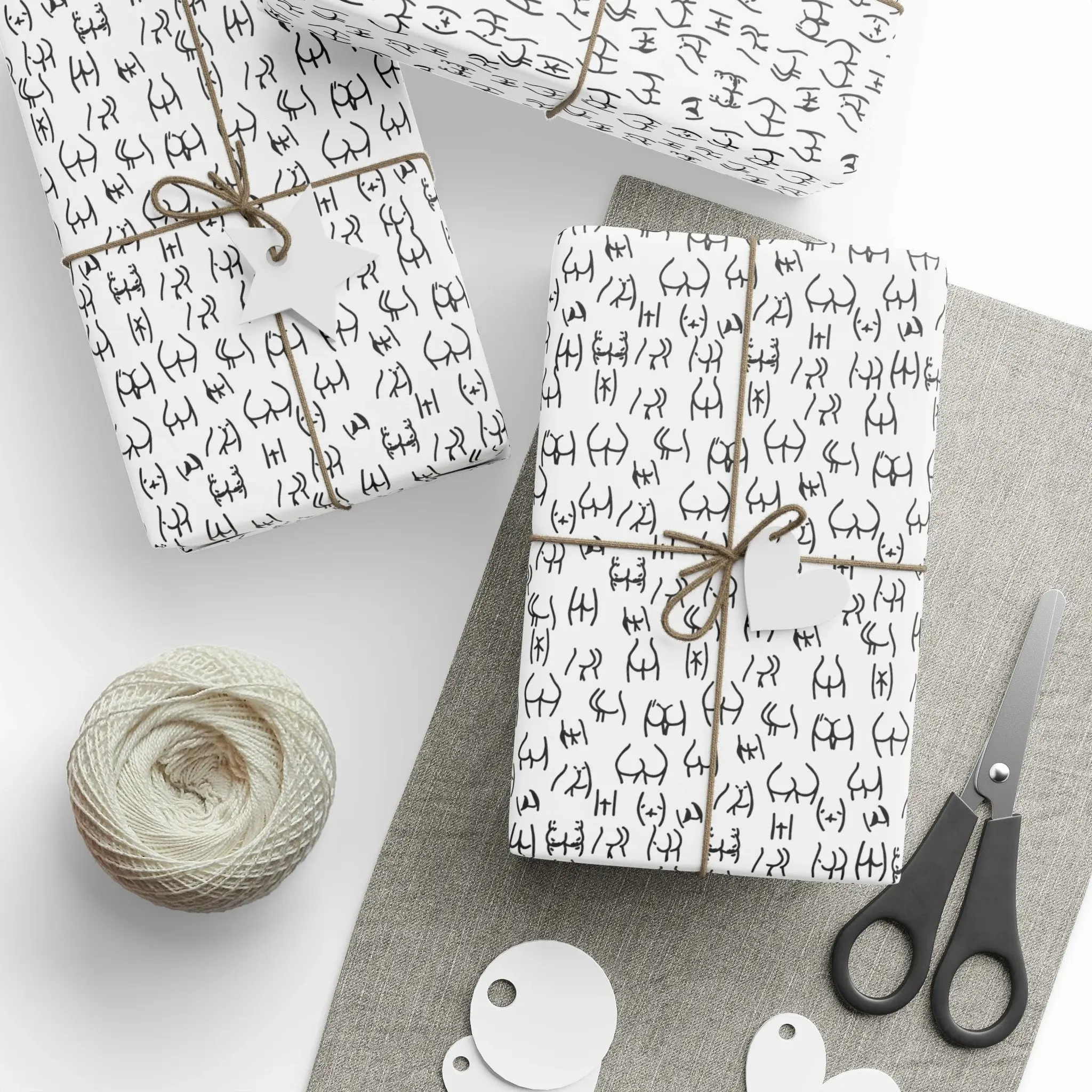 Funny Birthday Wrapping Paper, Funny Adult Gift Wrap,  Bachelorette Party Favor, Bachelor Gift for Her him