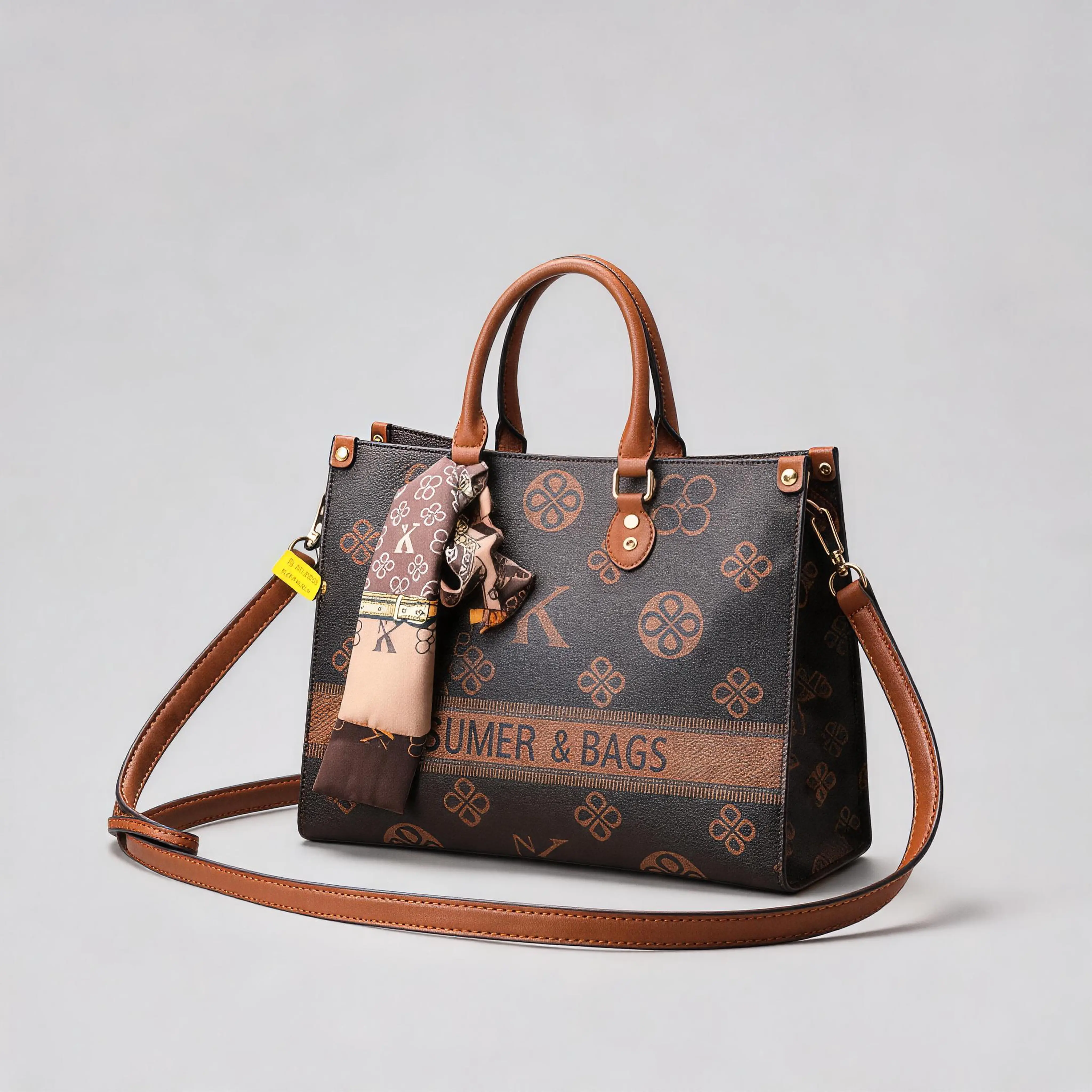 New style genuine leather women's tote hand held large bag file bag large capacity high end large bag outdoor fun