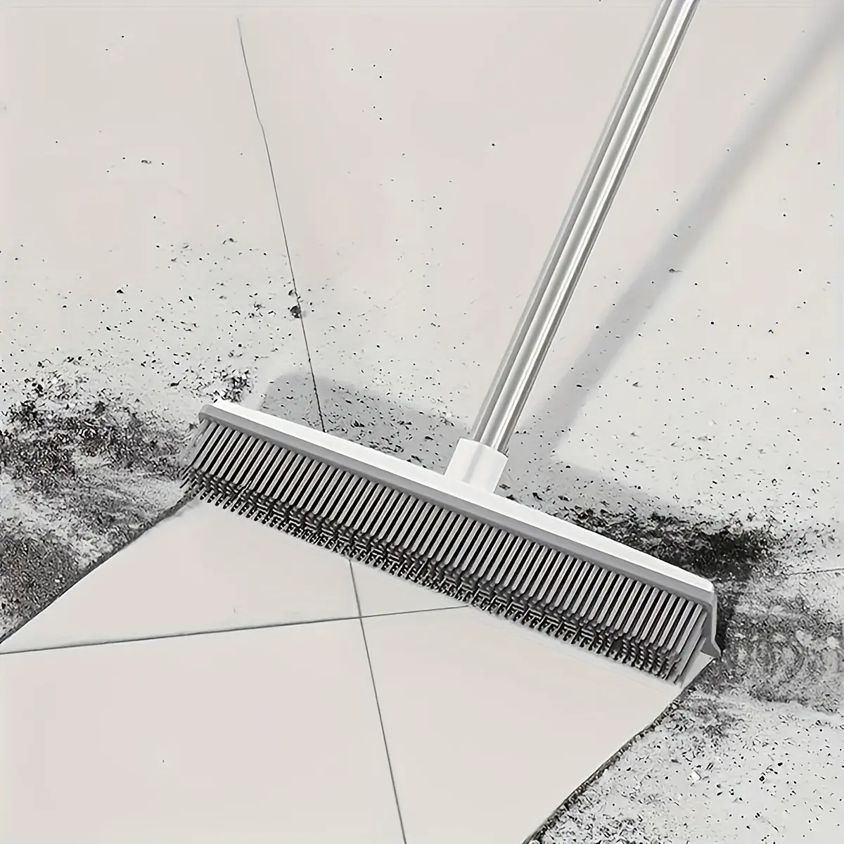 Broom Floor Squeegee with Long Handle – Multifunctional Water Wiper for Bathroom, Kitchen & Glass Cleaning Stainless Steel