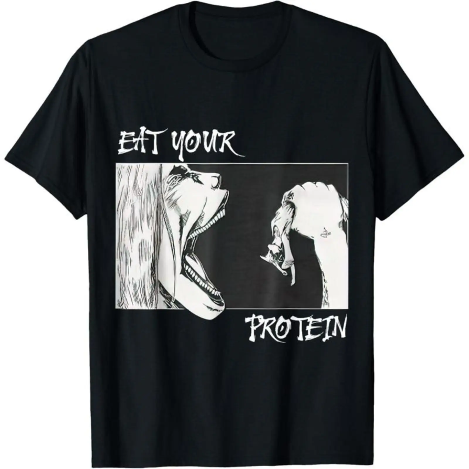 Men's Short-Sleeve Soft Breathable Graphic T-Shirt - Anime Gym, Bodybuilding Fitness Apparel, Shortsleeve, Menswear