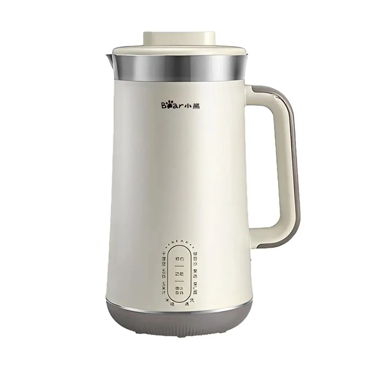 Bear New 1.2L Large Capacity Soy Milk Maker, Filter-Free Portable Blender, White DJJ-C08G2