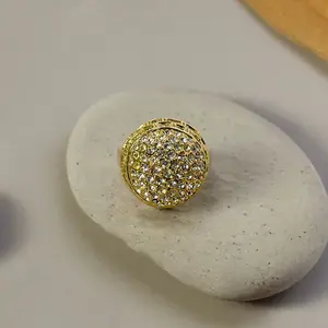 Austrian Crystal Dome Statement Ring, Handmade Ring, Trendy Jewelry