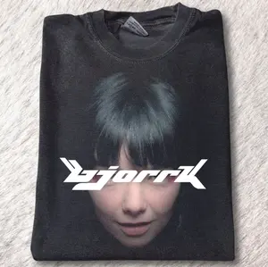 Bjork Tribute Vintage 90's Graphic Unisex Shirt, Y2k Retro R&B Hip Hop Music Fan Merch Gift for Her 100% US Cotton