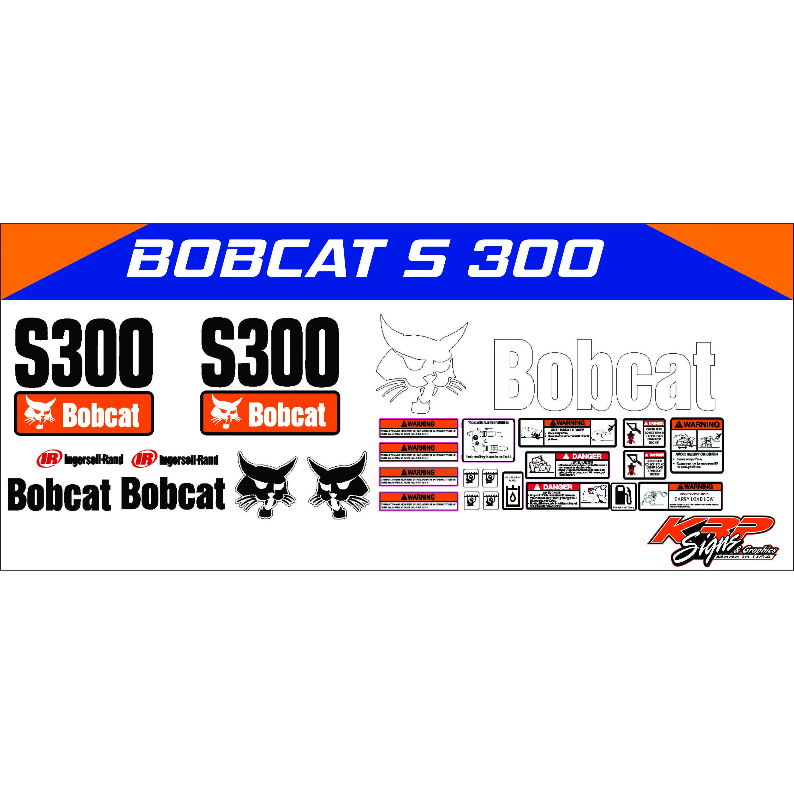 BOBCAT S 300 Vinyl Decal Set