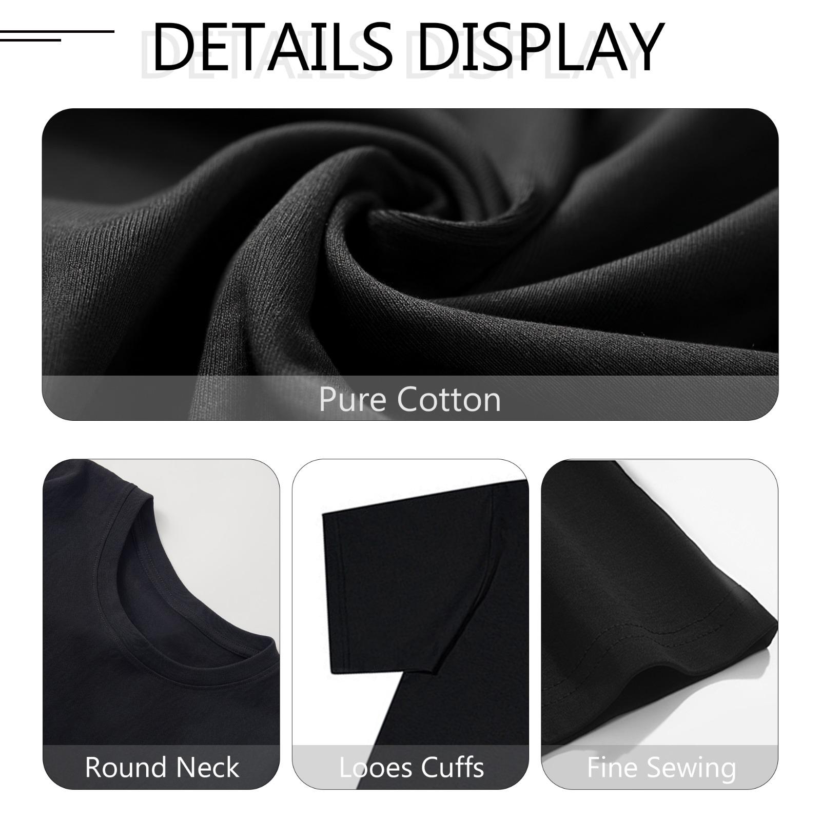 Couple Matching Cotton T-Shirts，180GSM Double Sided Print Soft Crew Neck Tees