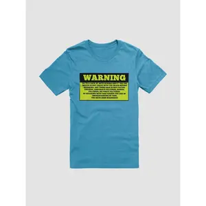Unfiltered Warning Front printed T-Shirt