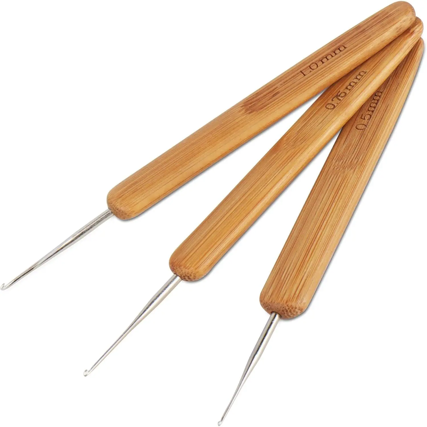 Dreadlocks Crochet Hooks for Hair, 3 count 0.5/0.75/1.0mm Single Loc  for Dreads, Weaving Crochet for Braid Craft, Excellent for Maintaining Real Dread Loc