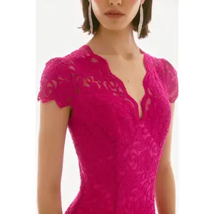 Joseph Ribkoff   Signature | Stretch Lace Trumpet Dress