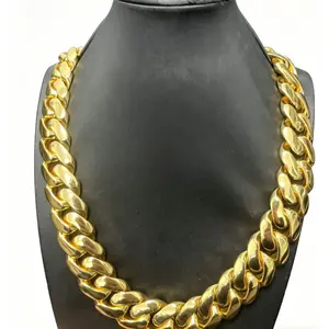 9018  Heavyweight Polished Cuban Link Chain | Bold Shiny Statement Necklace for Rappers & Trendsetters