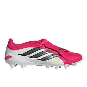 adidas Mens Predator League Fold-Over Tongue Artificial Ground Soccer Cleats - Red, White adidas Mens Predator League Fold-Over Tongue Artificial Ground Soccer Cleats - Red, White