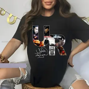 Usher Past Present Future Tour T-Shirt, Signature Concert Merch, Usher Icon Collage Fan Tee, Usher Album Art Graphic T-Shirt, R&B Music Icon Merch, Usher Tour Inspired Top, Unisex Streetwear for Usher Listeners, Concert Ready Outfit, Fan Club Apparel